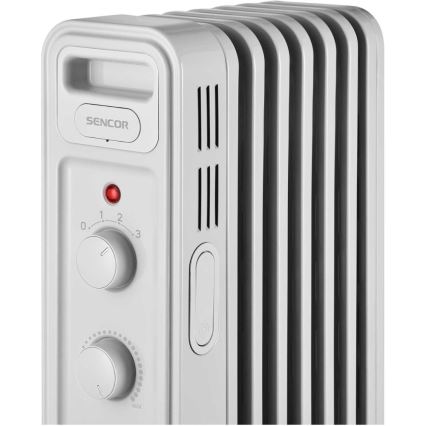 Sencor - Olejový ohrievač so 7 rebrami 600/900/1500W/230V biela