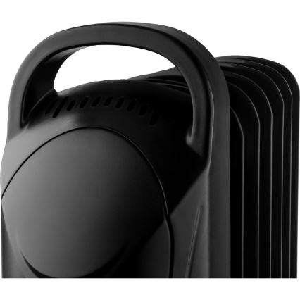 Sencor - Olejový radiátor s 7 rebrami 700W/230V čierna
