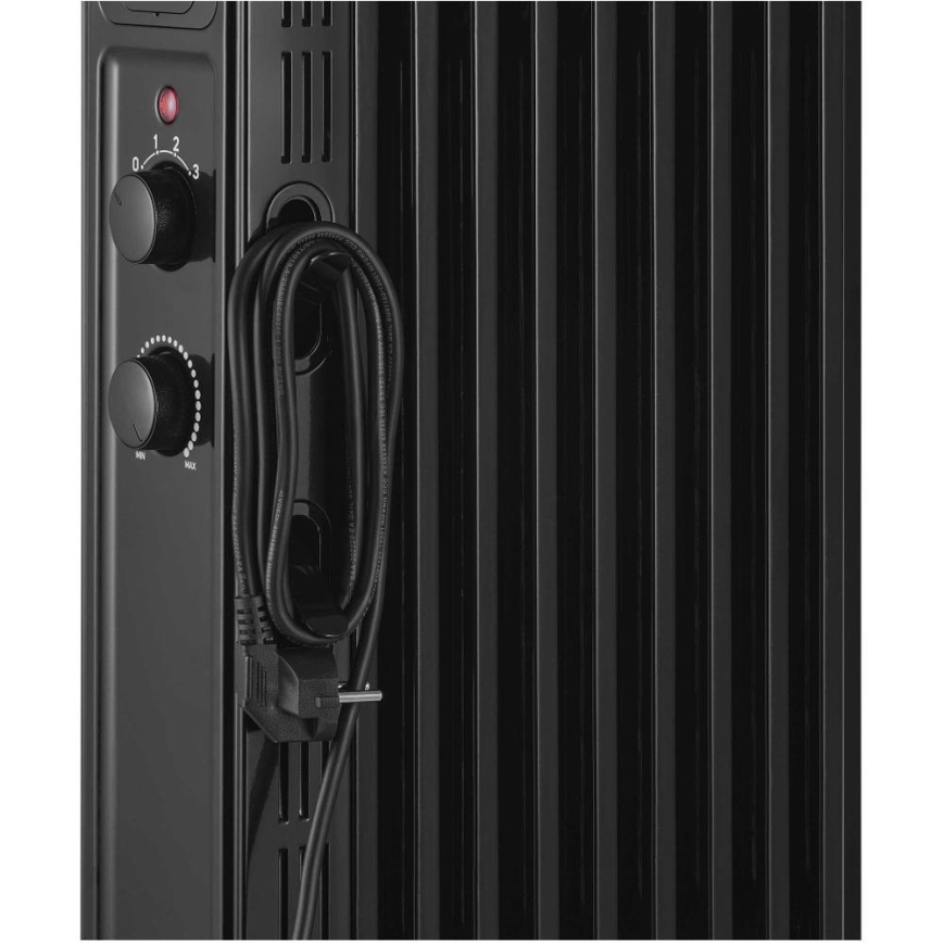 Sencor - Olejový radiátor so 9 rebrami 800/1200/2000W/230V čierna