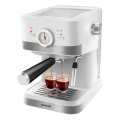 Sencor - Pákový espresso kávovar 1050W/230V biela/matný chróm