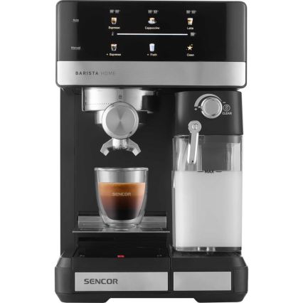 Sencor - Pákový espresso kávovar 1350 W/230 V čierny/matný chróm