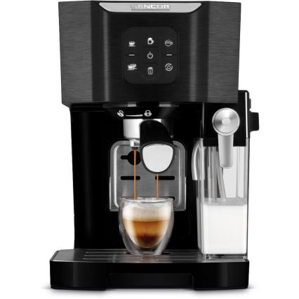 Sencor - Pákový espresso kávovar 1450W/230V čierny/matný chróm