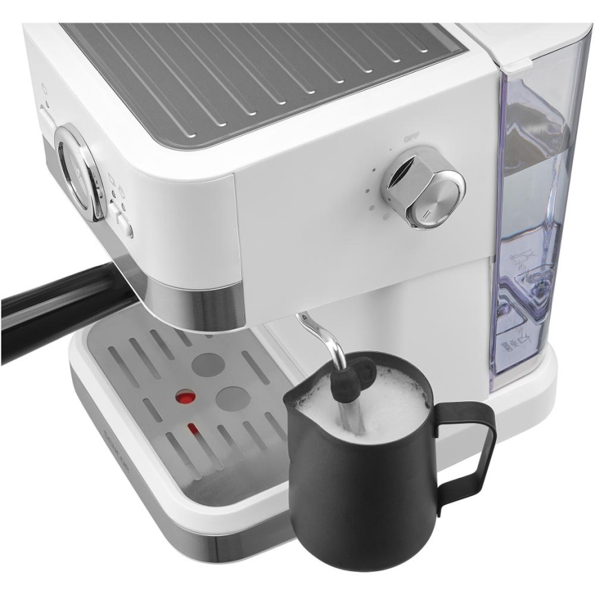 Sencor - Pákový kávovar espresso 1050W/230V biela/matný chróm