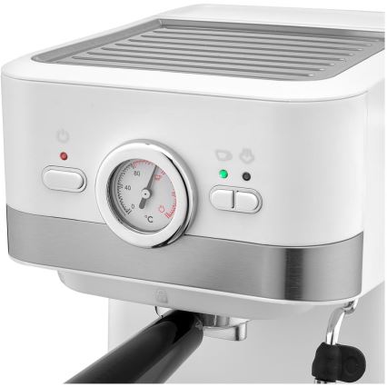 Sencor - Pákový kávovar espresso 1050W/230V biela/matný chróm