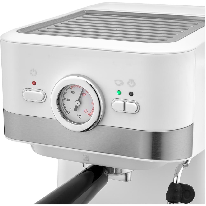 Sencor - Pákový kávovar espresso 1050W/230V biela/matný chróm