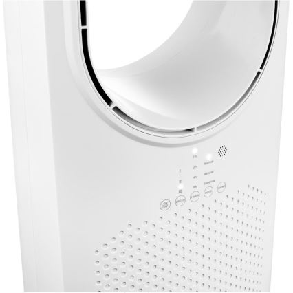 Sencor - Podlahový bezvrtuľový ventilátor 50W/230V biela + diaľkové ovládanie