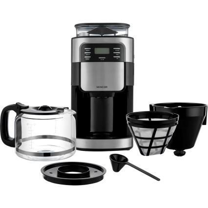 Sencor - Prekvapkávajúci kávovar 1,5 l s LCD displejom 900W/230V