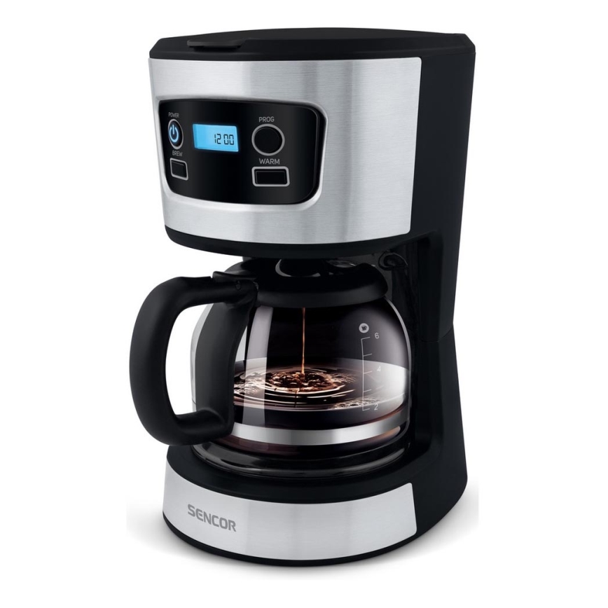 Sencor - Prekvapkávajúci kávovar s LCD displejom 700W/230V
