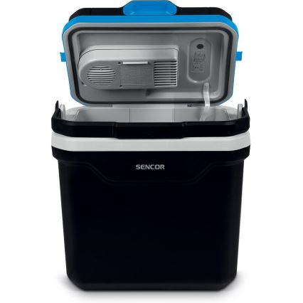 Sencor - Prenosná autochladnička 24 l 60W/12V/230V čierna