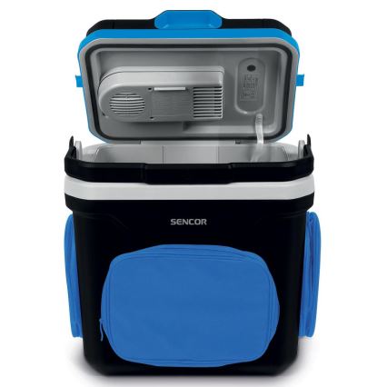 Sencor - Prenosná autochladnička 24 l 60W/12V/230V čierna/modrá