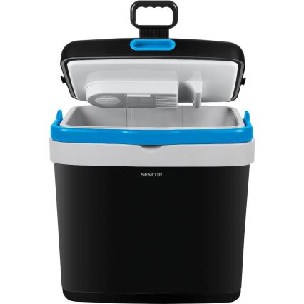 Sencor - Prenosná autochladnička 33 l 60W/12V/230V čierna