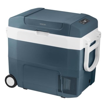 Sencor - Prenosná kompresorová autochladnička 55 l 70W/12V/230V modrá/biela