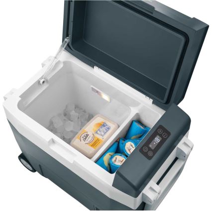 Sencor - Prenosná kompresorová autochladnička 55 l 70W/12V/230V modrá/biela