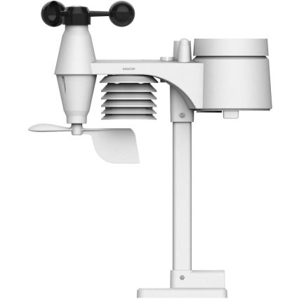 Sencor - Profesionálna meteostanica s farebným LCD displejom a budíkom 5V/1xCR2032 + 3xAA Wi-Fi
