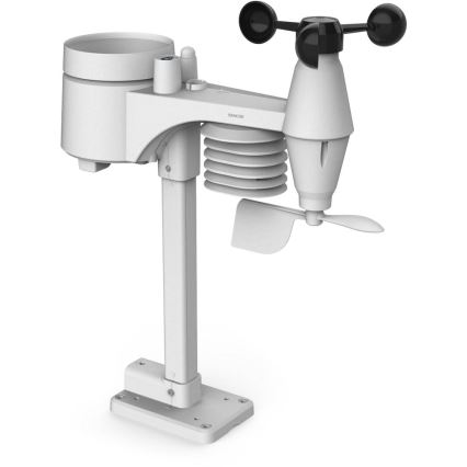 Sencor - Profesionálna meteostanica s farebným LCD displejom a budíkom 5V/1xCR2032 + 3xAA Wi-Fi