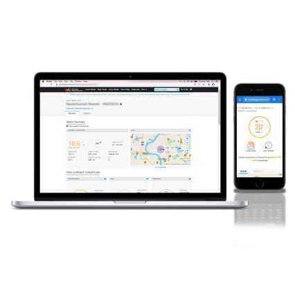 Sencor - Profesionálna meteostanica s farebným LCD displejom 1xCR2032 Wi-Fi