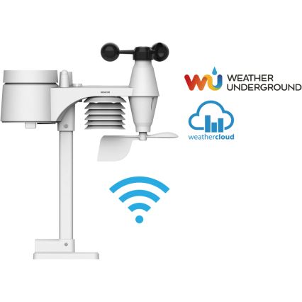 Sencor - Profesionálna meteostanica s farebným LCD displejom 1xCR2032 Wi-Fi