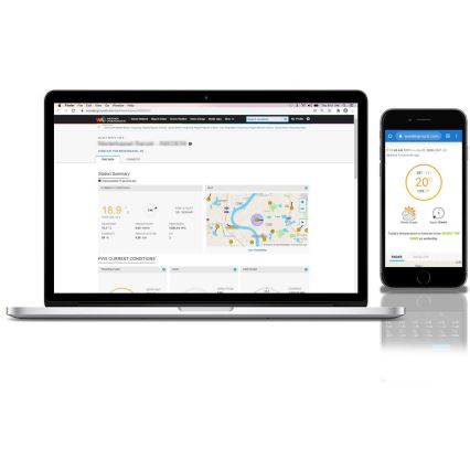 Sencor - Profesionálna meteostanica s farebným LCD displejom 1xCR2032 Wi-Fi Tuya