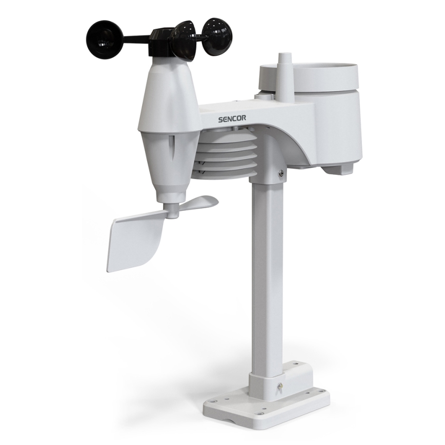 Sencor - Profesionálna meteostanica s LCD displejom a budíkom 1xCR2032 + 3xAA