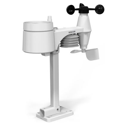 Sencor - Profesionálna meteostanica s LCD displejom a budíkom 1xCR2032 + 3xAA