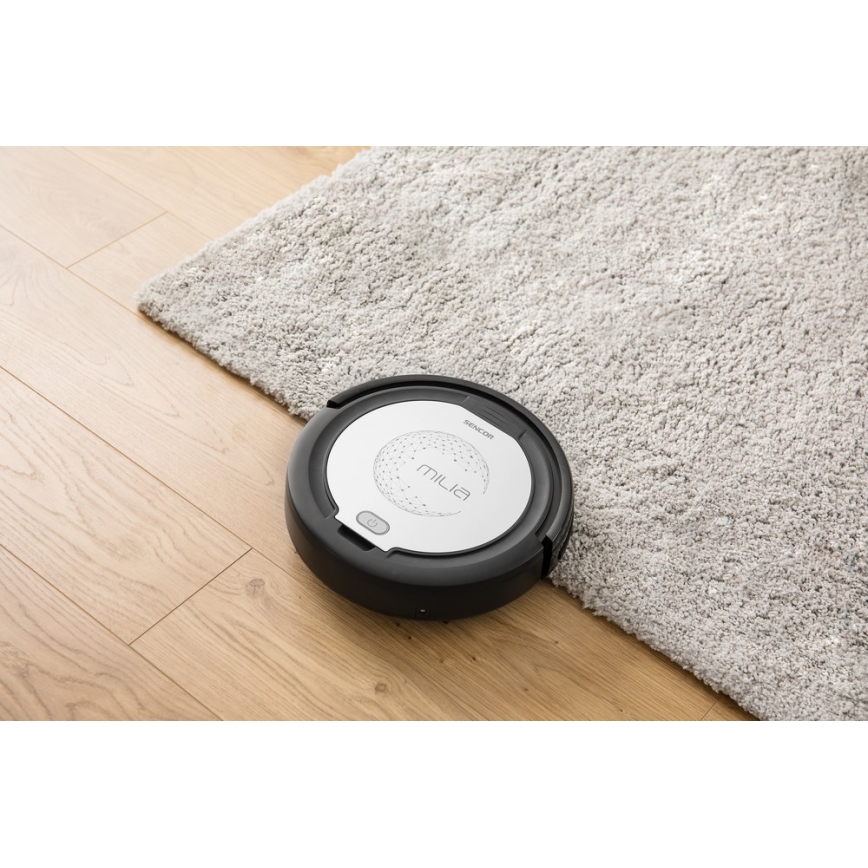 Sencor - Robotický vysávač s mopom 2v1 15W/14,4V 1500 mAh čierna