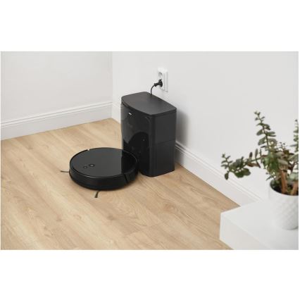 Sencor - Robotický vysávač s mopom 2v1 16W/2600 mAh Wi-Fi čierna + diaľkové ovládanie