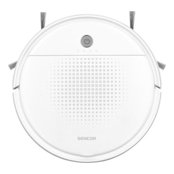 Sencor - Robotický vysávač s mopom 2v1 18W/1500 mAh biela + diaľkové ovládanie