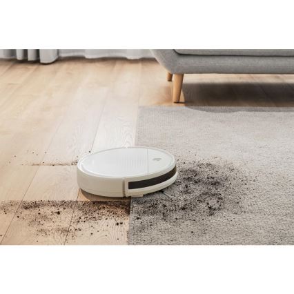 Sencor - Robotický vysávač s mopom 2v1 18W/1500 mAh biela + diaľkové ovládanie