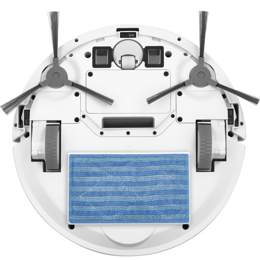 Sencor - Robotický vysávač s mopom 2v1 18W/1500 mAh biela + diaľkové ovládanie