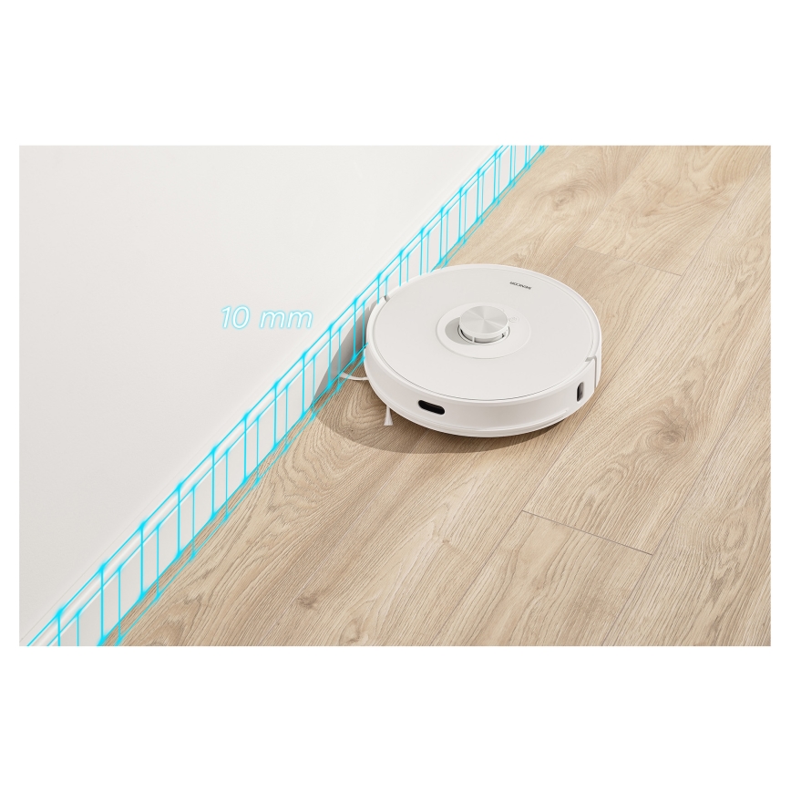 Sencor - Robotický vysávač s mopom 2v1 50W/5000 mAh Wi-Fi biela + diaľkové ovládanie