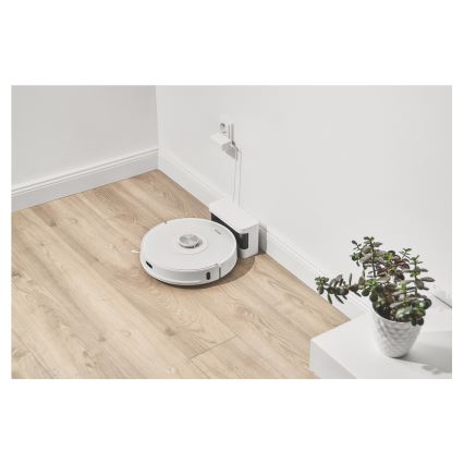 Sencor - Robotický vysávač s mopom 2v1 50W/5000 mAh Wi-Fi biela + diaľkové ovládanie