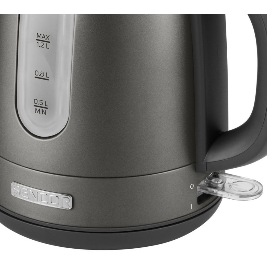 Sencor - Rýchlovarná kanvica 1,2 l 2150W/230V antracit