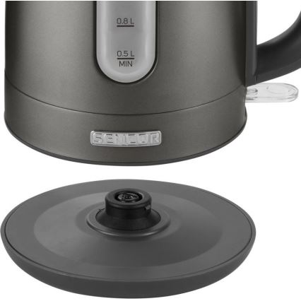 Sencor - Rýchlovarná kanvica 1,2 l 2150W/230V antracit