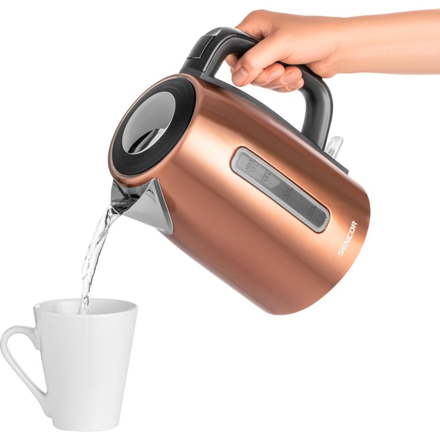 Sencor - Rýchlovarná kanvica 1,7 l 2200W/230V medená