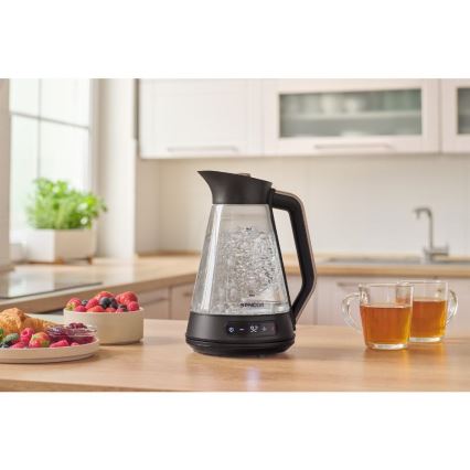 Sencor - Rýchlovarná kanvica s termoreguláciou 1,5 l 2150W/230V čierna/ružovo-zlatá