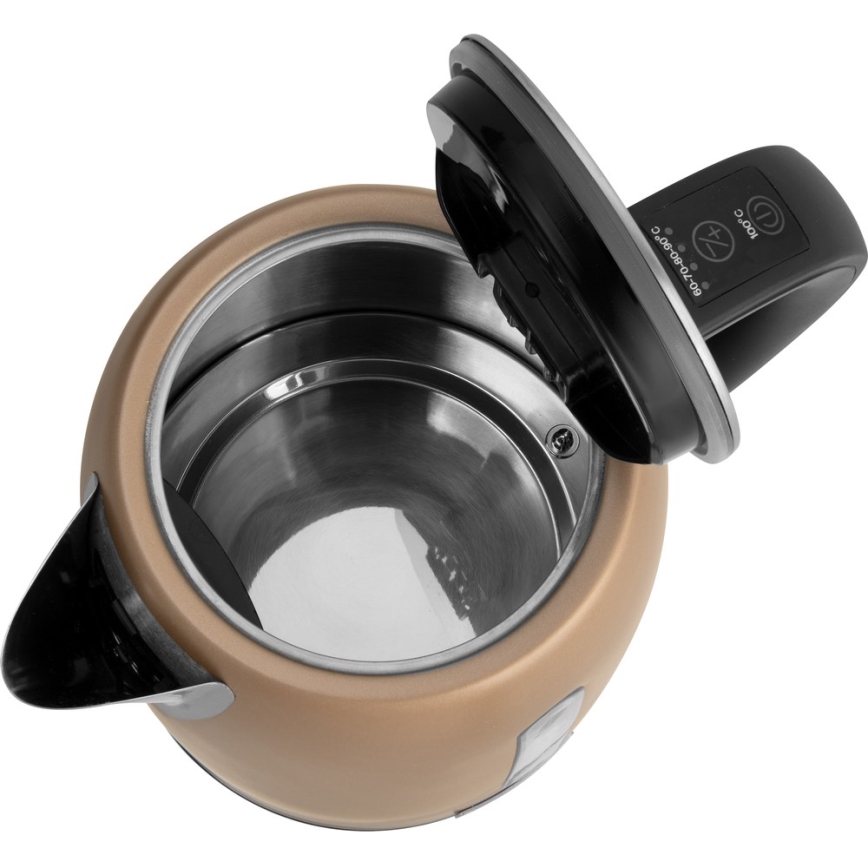 Sencor - Rýchlovarná kanvica s termoreguláciou 1,7 l 2150W/230V hnedá