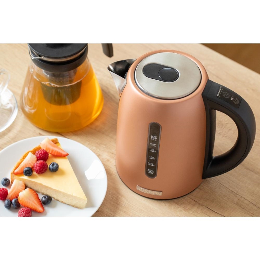 Sencor - Rýchlovarná kanvica s termoreguláciou 1,7 l 2150W/230V medená