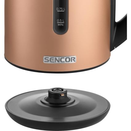 Sencor - Rýchlovarná kanvica s termoreguláciou 1,7 l 2150W/230V medená
