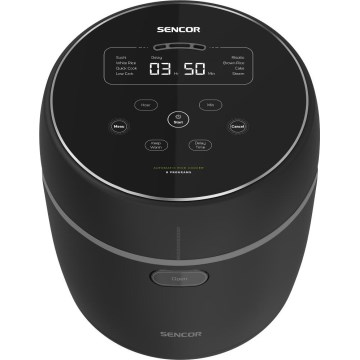 Sencor - Ryžovar 350W/230V 0,6 l čierny