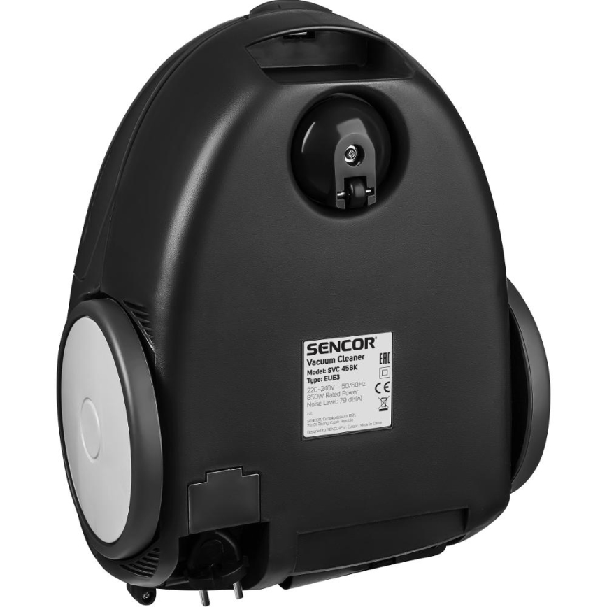 Sencor - Sáčkový vysávač 1,5 l 850W/230V čierna