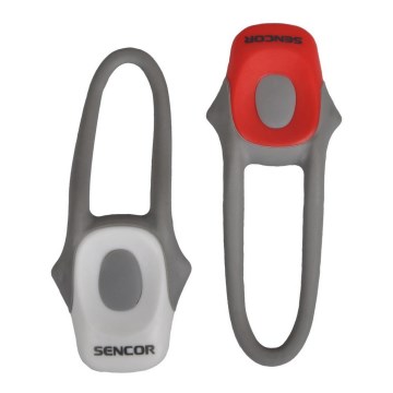 Sencor - SADA 2x LED Svetlo na bycikel LED/0,2W/2xCR2025 IP42