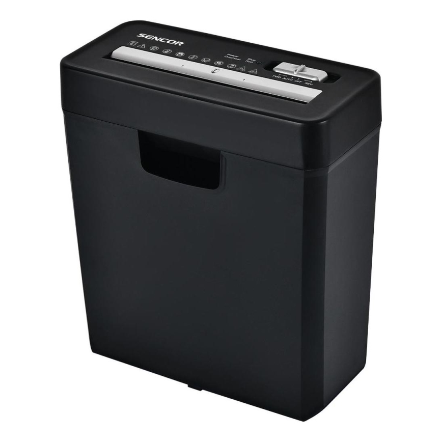 Sencor - Skartovač papiera A4 objem 10 l 190W/230V čierna