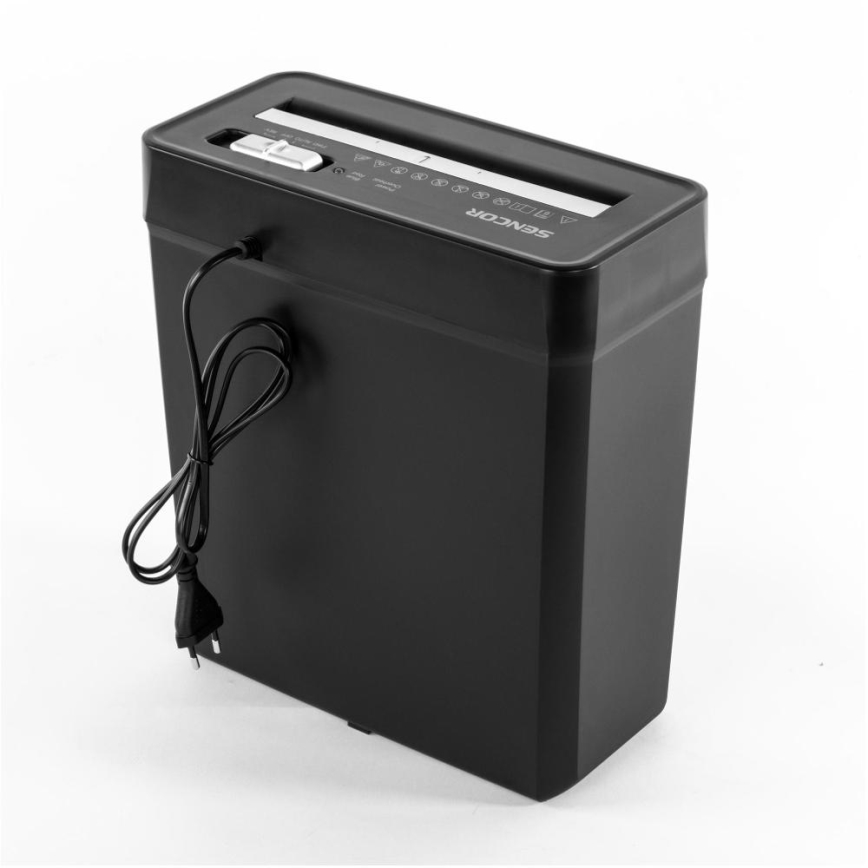 Sencor - Skartovač papiera A4 objem 10 l 190W/230V čierna