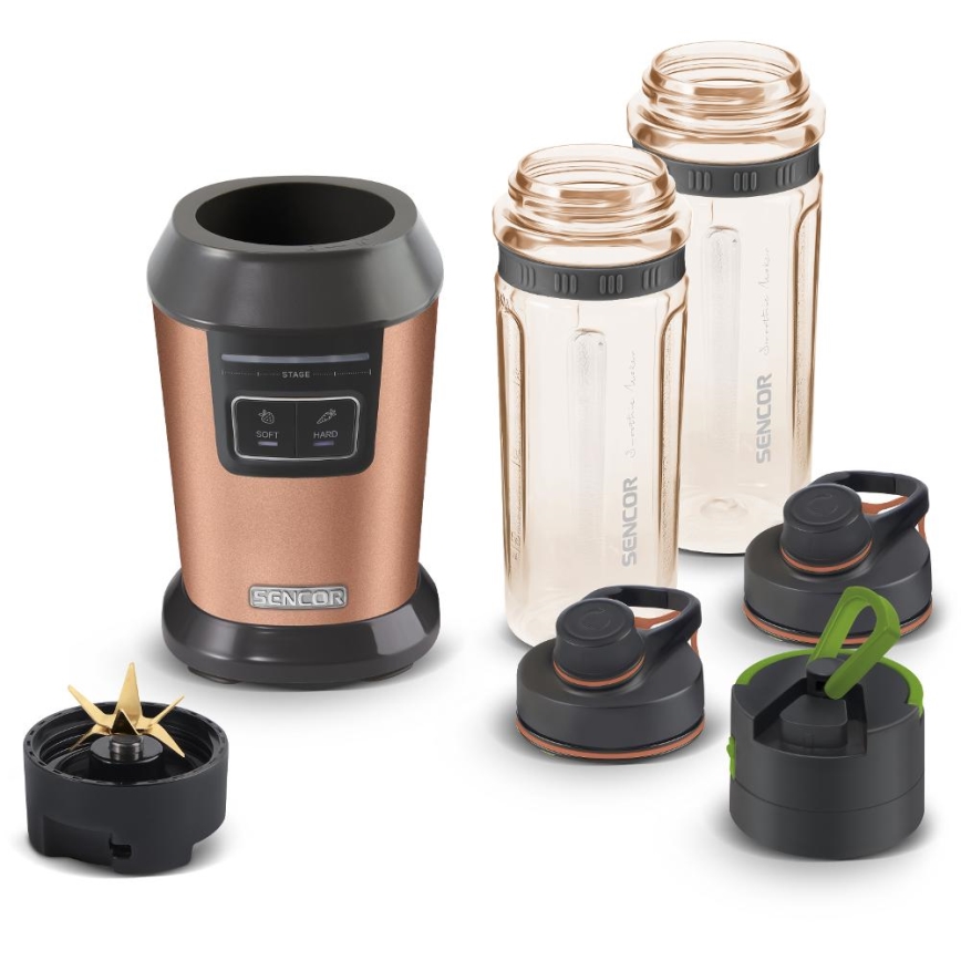 Sencor - Smoothie mixér s príslušenstvom 800W/230V medený