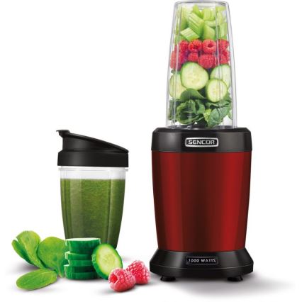 Sencor - Smoothie nutri mixér 1000W/230V červená