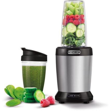 Sencor - Smoothie nutri mixér 1000W/230V strieborná