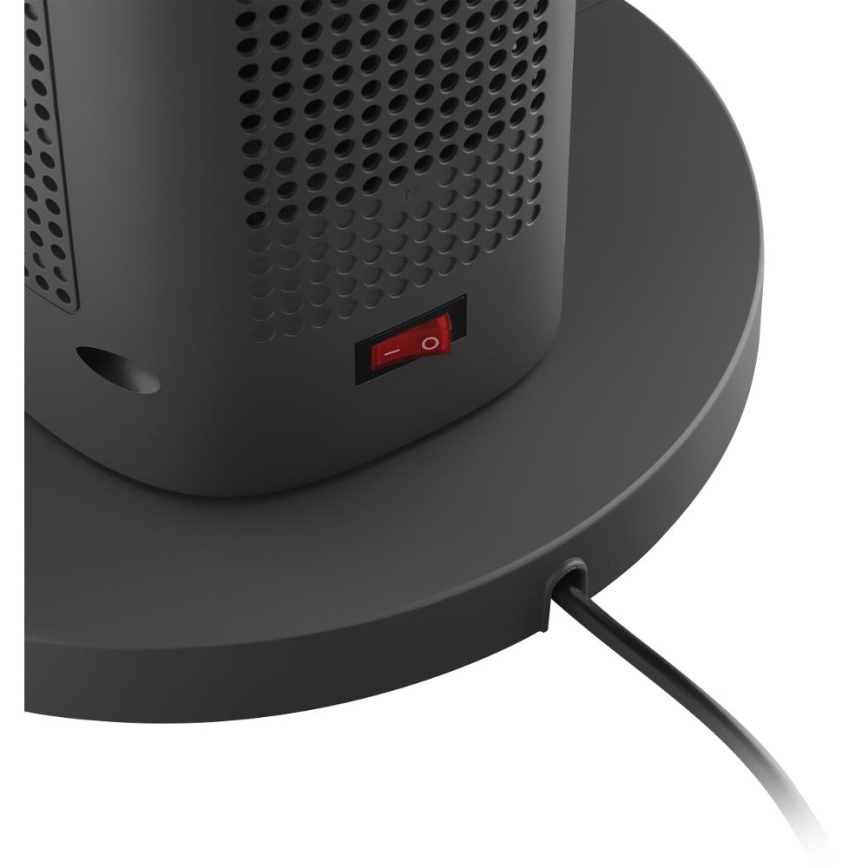 Sencor - Stĺpový bezlopatkový keramický ventilátor 1200/2000W/230V antracit + diaľkové ovládanie