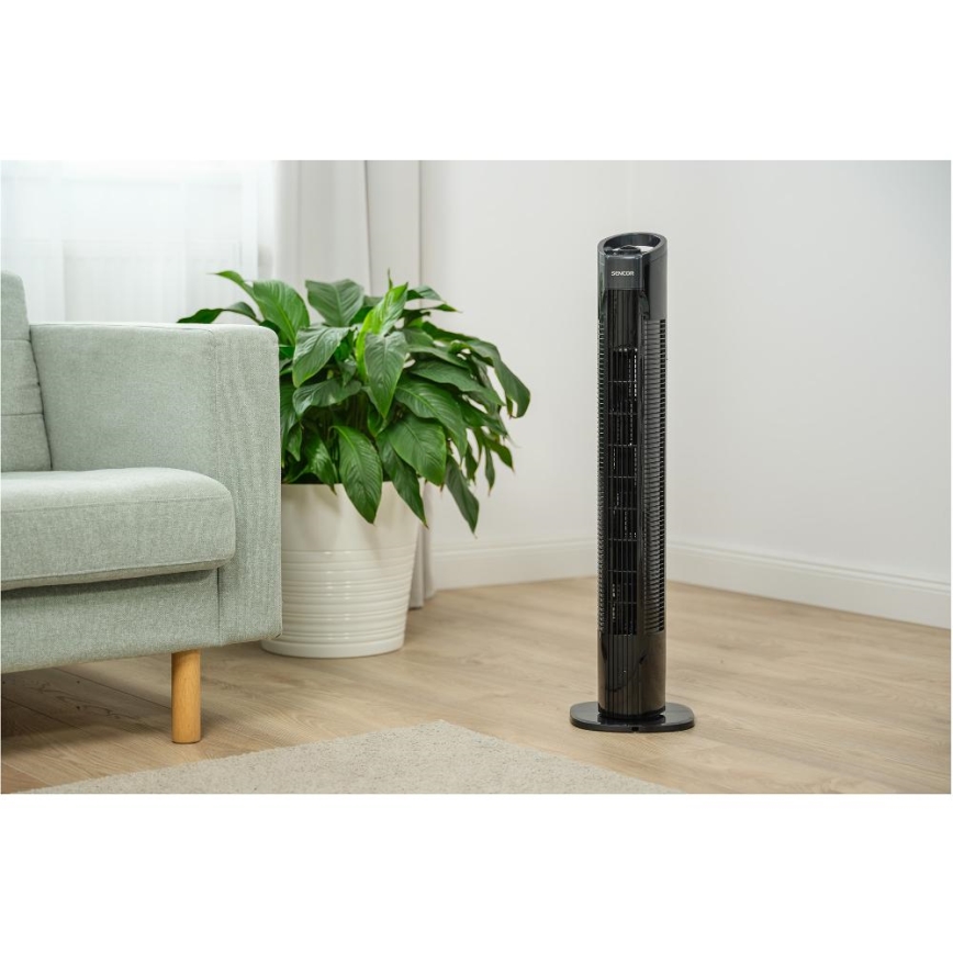 Sencor - Stĺpový ventilátor 50W/230V čierna
