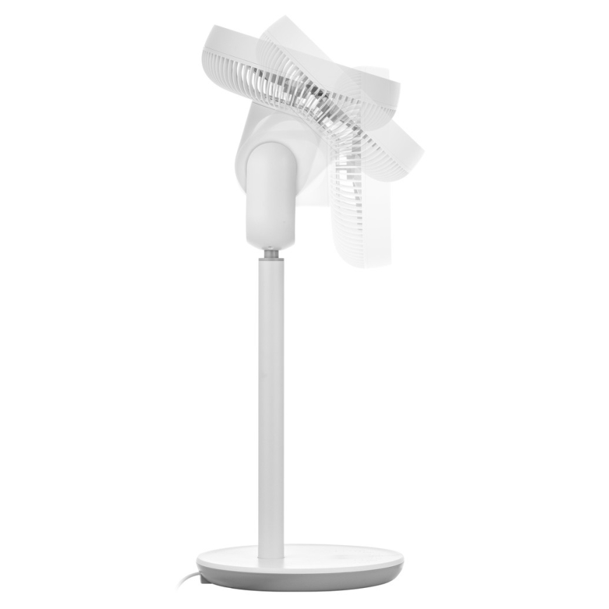 Sencor - Stojanový ventilátor 3D UltraSilent 26W/230V biela + diaľkové ovládanie