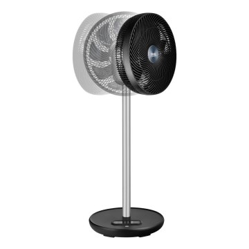 Sencor - Stojanový ventilátor 3D UltraSilent 26W/230V Wi-Fi čierna + diaľkové ovládanie